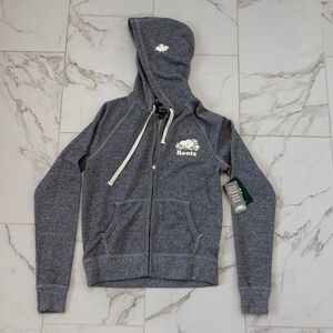 NWT Roots Salt & Pepper Full Zip Hoodie
